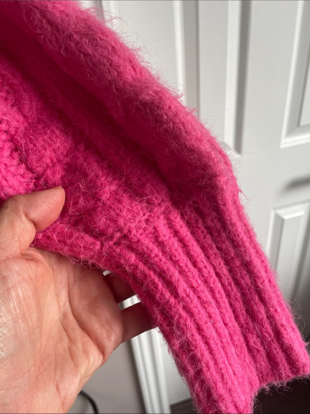 a new day Chunky Cable Turtleneck Sweater - Hot Pink - Picture 5 of 6